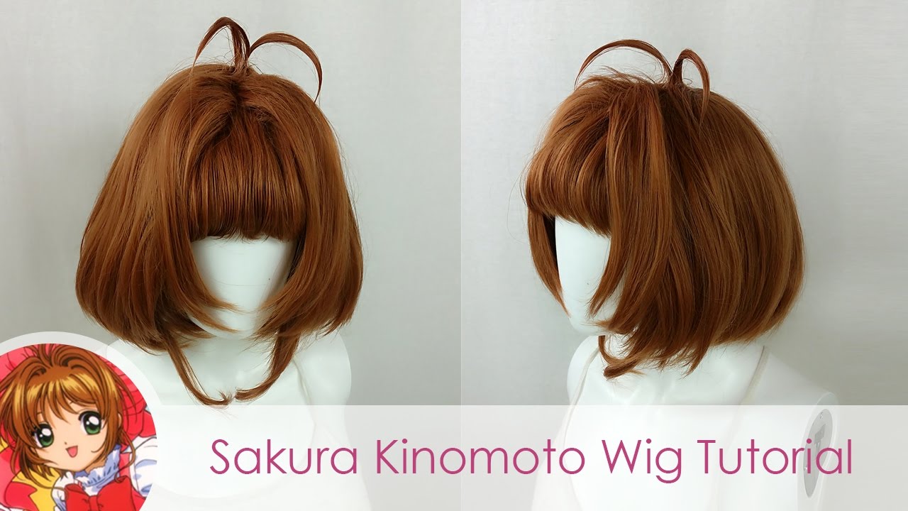Sakura Kinomoto Wig Tutorial  YouTube