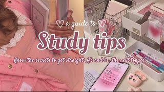 STUDY TIPS || You know the secrets to be the next topper ??