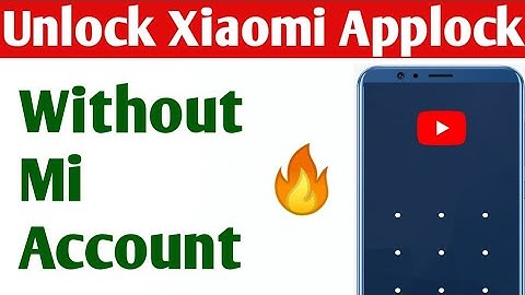 Unlock MI App Lock | MI Phone Ka App Lock Kaise Tode | MI Unlock