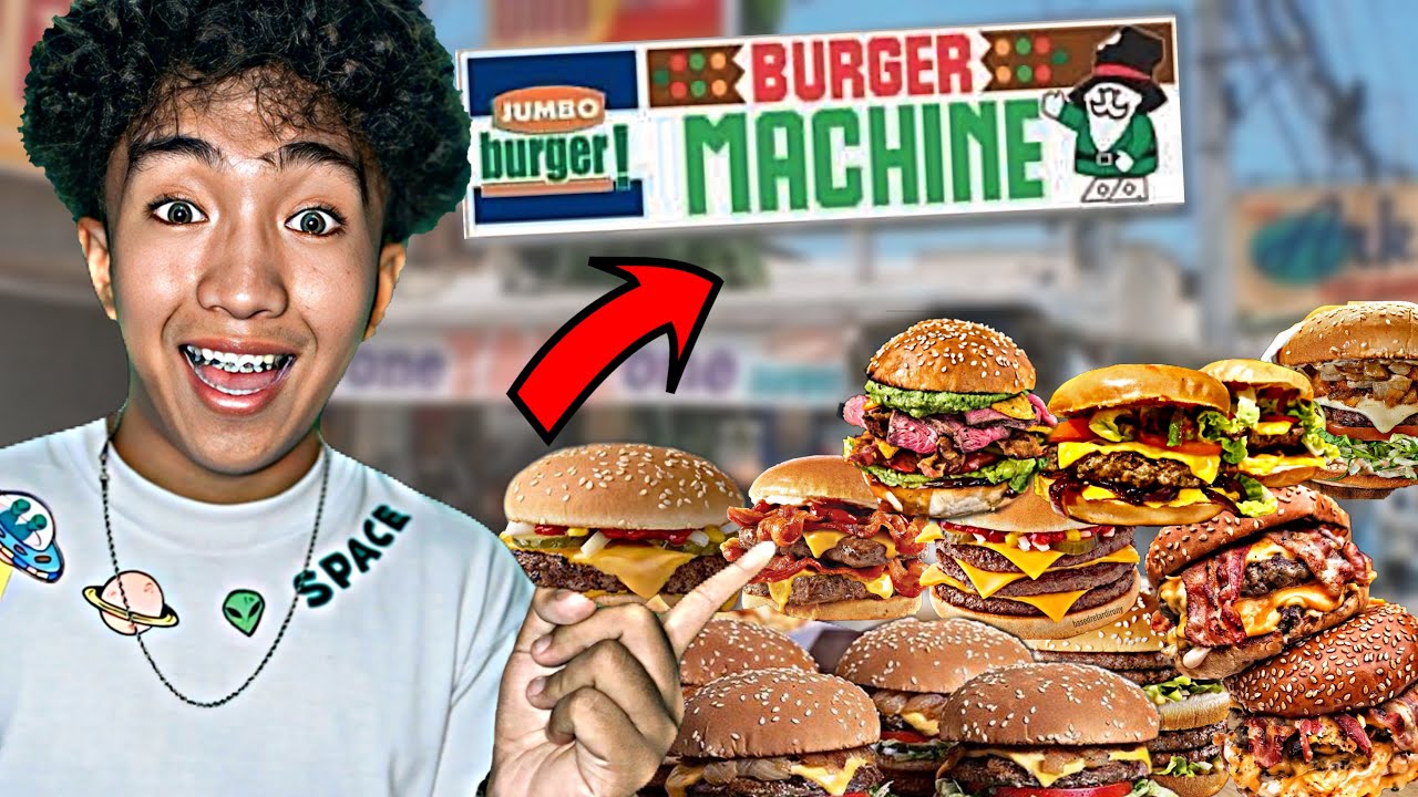 Buying EVERYTHING sa Menu ng Burger Machine!