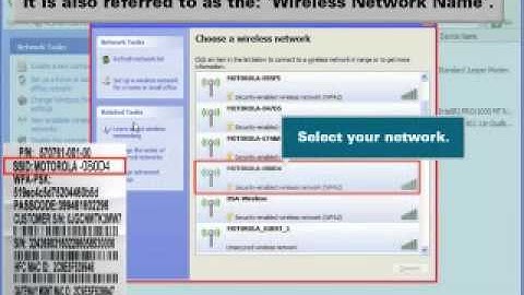 SBG6580 Video Tutorial: Windows XP Wireless Connection