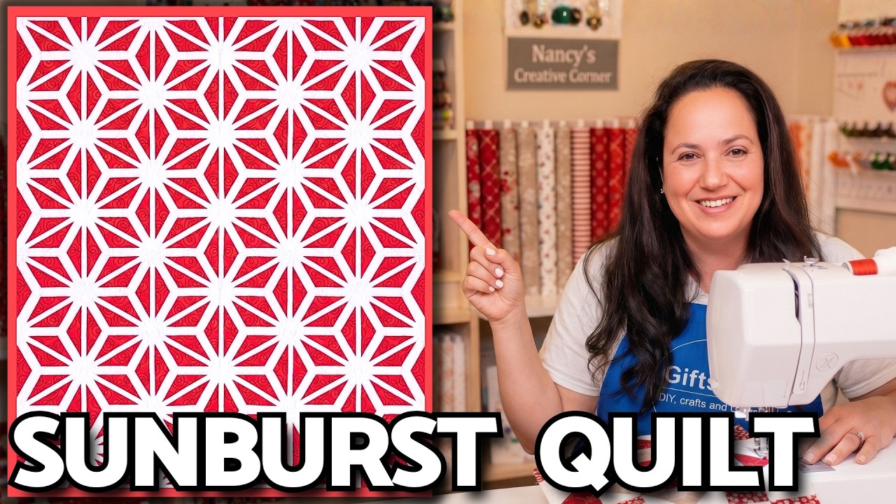60 Degree Starburst Quilt Block Tutorial (Easier Than It Looks!)