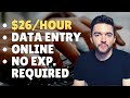 $26/Hour Legit Data Entry Job from Home No Experience Required Hiring 2022