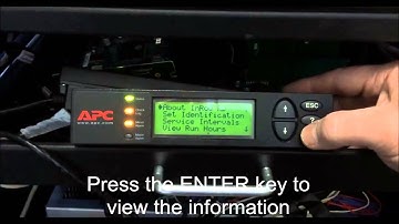 Checking InRow ACRD100 Model, Serial & Firmware Version via Display | Schneider Electric Support