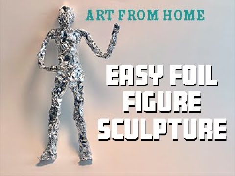 Foil Human Figure Sculpture