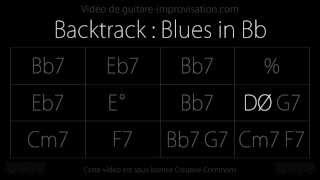 Bb Blues (160bpm) : Backing track chords