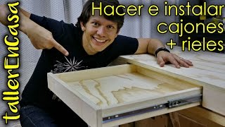 Como hacer cajones e instalar correderas/rieles ¿solo con un taladro?