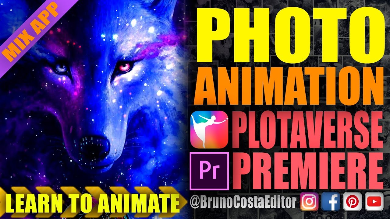 ▪️◾️ ANIMAÇÃO DE IMAGEM - MIX DE APLICATIVOS  ▪️  PLOTAVERSE E PREMIERE  ▪️  STAR WOLF ◾️▪️