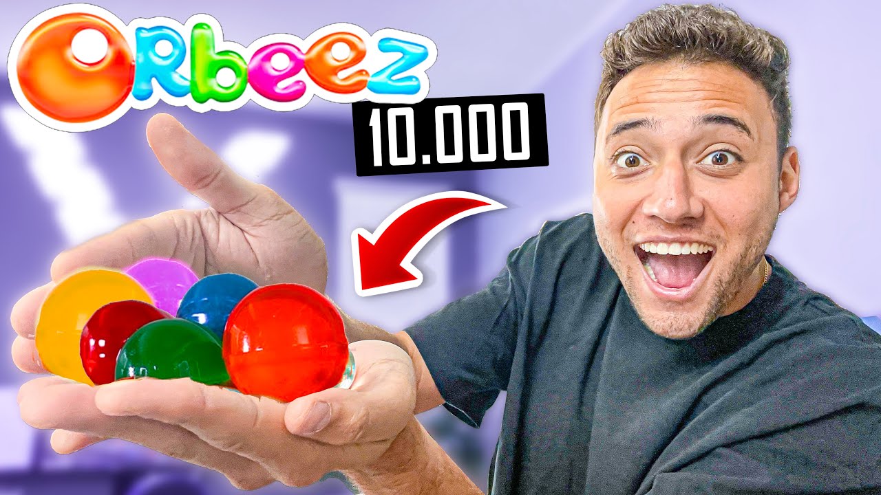 COMPREI 10 MIL ORBEEZ GIGANTES para o DESAFIO *bolinhas de gel*