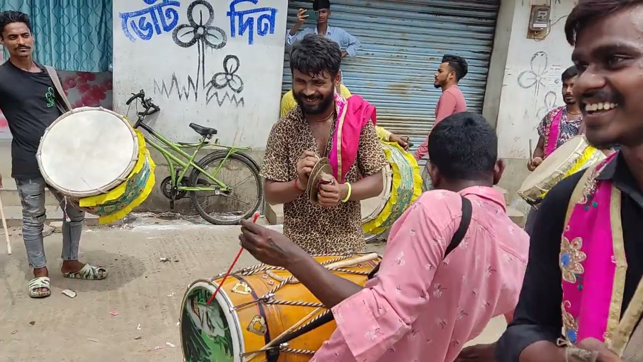 🤩 A RAJA RAJA KAREJA MEIN SAMAJA SONG 🎹🎵।। PLAYING 🥁🔥 SHIBAJEE DANKA DHOL TASHA 👀🫣2K23।। KATWA ❤‍🔥