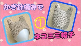 かぎ針編みで猫耳帽子 ダイソーの毛糸 あむころ で簡単に楽しく編めるよ ライスボールの秘密基地 かぎ針編みで猫耳帽子 ダイソーの毛糸 あむころ で簡単に楽しく編めるよ ライスボールの秘密基地