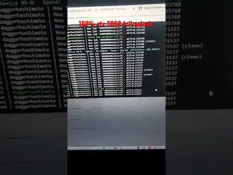 100% Unlocked Rtx 3060 Using Nicehash