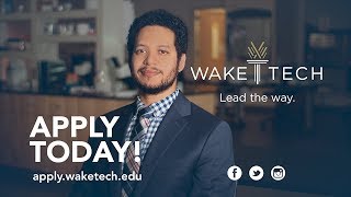 My Wake Tech Story - Osvaldo Rodriguez, Apply Today