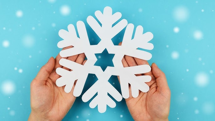 White Glitter Foam Mini Snowflakes * Five Sets * Ten Snowflakes