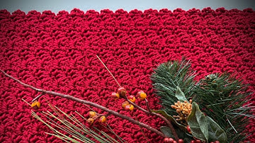 Christmas Crochet Table Runner🎄EASY | SHELL STITCH