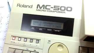 Roland MC-500 Micro Composer - Rhythm track test