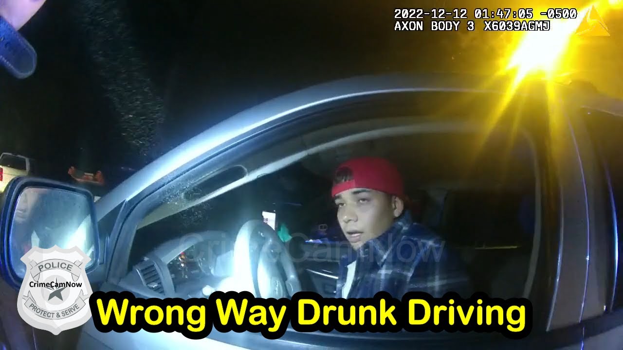 Man Arrested for Wrong Way Drunk Driving - YouTube