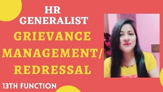 Grievance Redressal System | HR Generalist | HR functions #grievanceredressal #HR #readytogetupdate