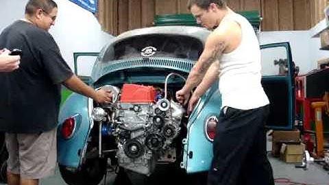 Big turbo k20 swap bug first start up GT40R