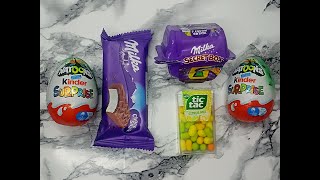 ASMR Unpacking Sweets| Kinder Chokolate & Milka Chokolate🍫