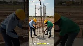 Column Detailing Explained: From Setting Out to Concrete Casting#CivilEngineering