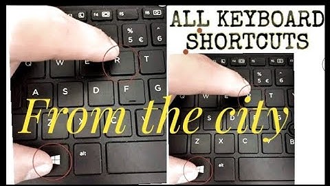 All KEYBOARD SHORTCUTS YOU NEED TO KNOW