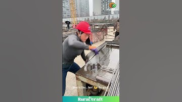 Rebar Bending Boss Ladies! 😎 They Make Steel Look EASY! #constructionworker #girlboss #steelbending