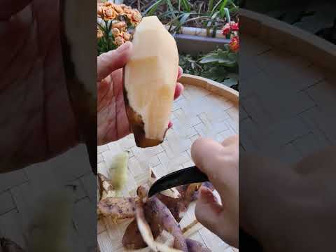 peel potato skill #naturalife #naturalrurallife #farming101 #vegetables #shortvideo #shorts