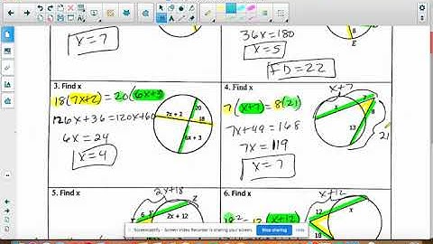 Geo R Unit 10 Lesson 7 HW Answers