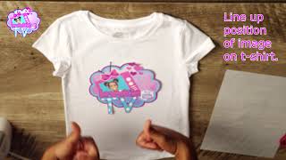 How to make an Easy Birthday DIY character T-shirt.