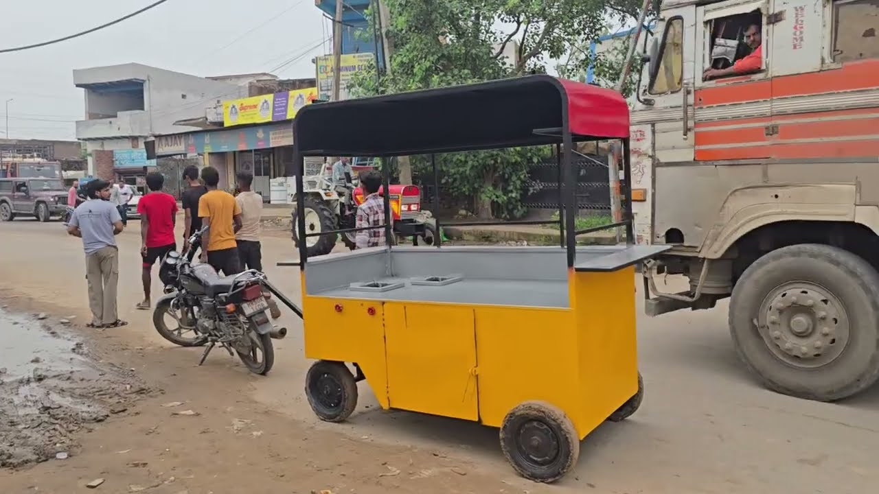 सभी तरह के फूड स्टाल हमारे यहाँ बनाये जाते है।।food cart ||Chinese food stall Food Cartfactory