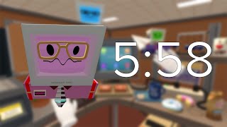I MISSED WORLD RECORD BY 0.06 SECONDS | Job Simulator Office Worker PSA Speedrun in 5:58.423
