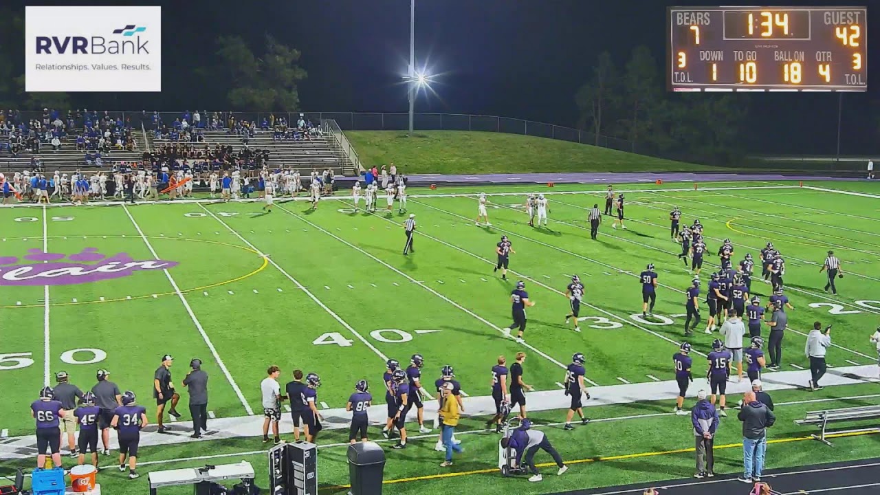 Blair Bear Football vs Seward 10-10-25