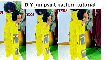 Hoe maak je een patroon voor een schort-jumpsuit? | Eenvoudig naaipatroon voor beginners