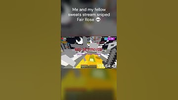 Me and my fellow sweats stream sniped fair rose 💀💀💀