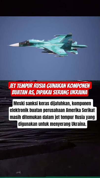 Jet Tempur Rusia Gunakan Komponen Buatan AS, Dipakai Serang Ukraina‼️#shorts #subscribe #trending