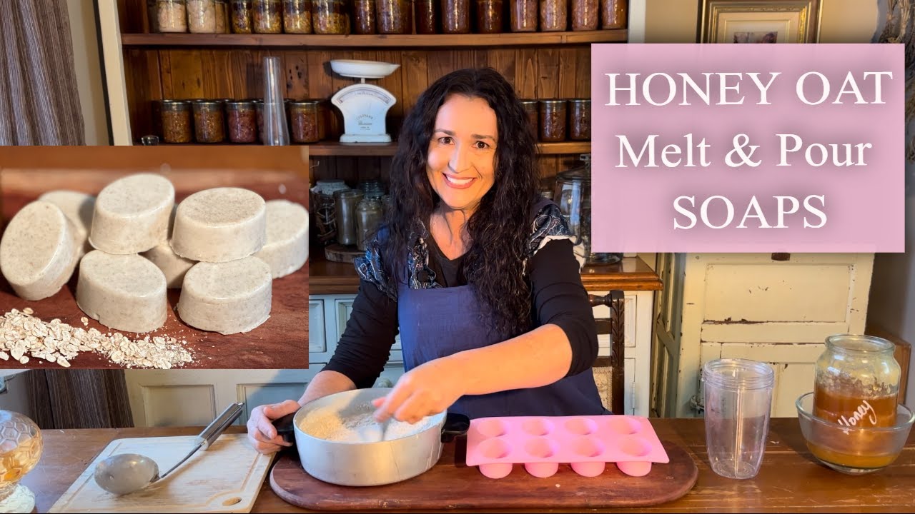 Homemade Goat's Milk and Honey Soap ~ Easy Melt and Pour Recipe