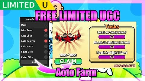 [FREE LIMITED UGC] Smurf Cat Race Script • Auto Farm [Roblox]