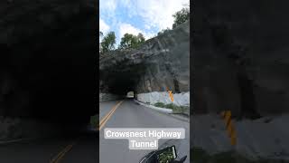 Short tunnel on the Crowsnest Highway. #britishcolumbia #adventuremotorcycle #norden901