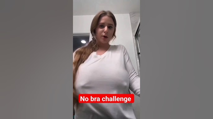 no bra challenge , shaking boobs, #nobratiktokchallange 