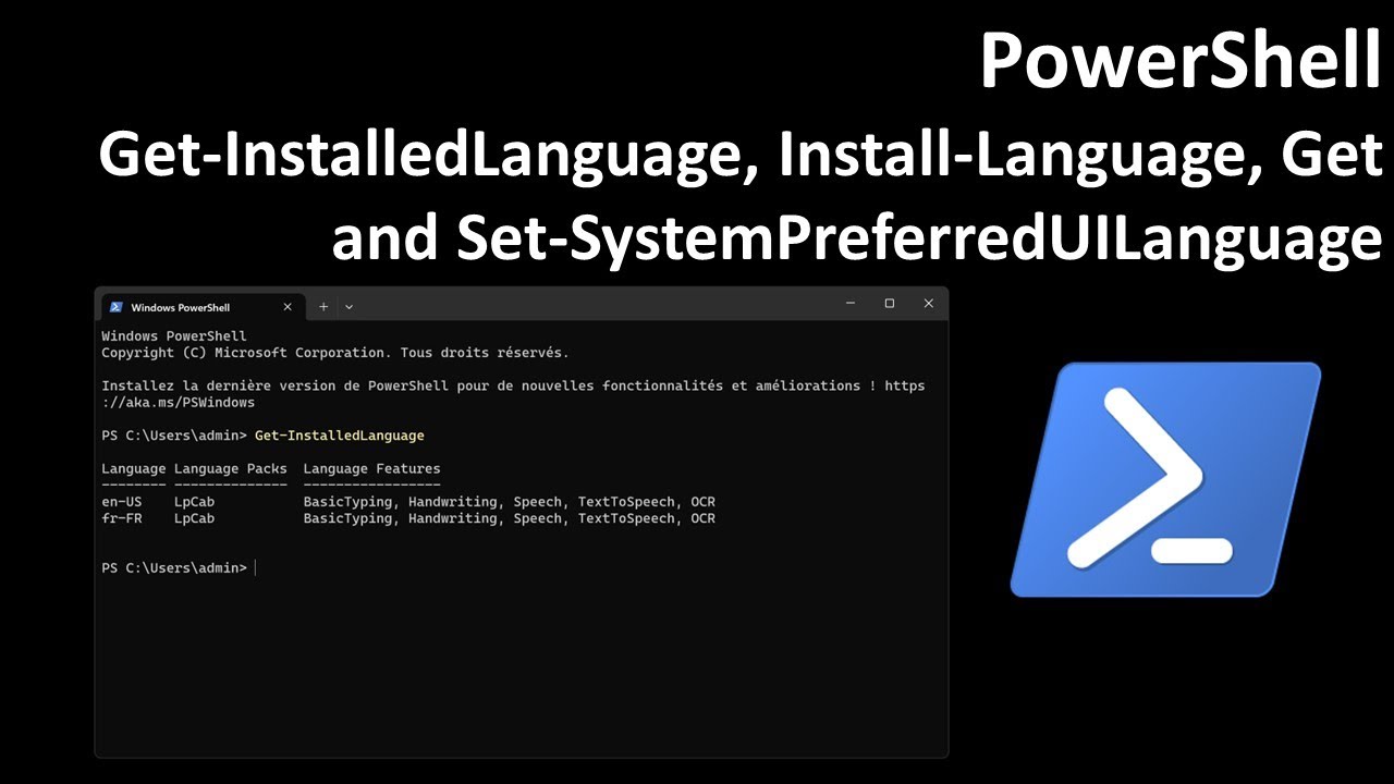 PowerShell: Get-InstalledLanguage, Install-Language, Get and Set ...