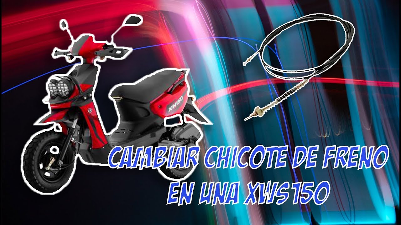 XW 150 CAMBIO DE CHICOTE DE FRENÓ TRASERO