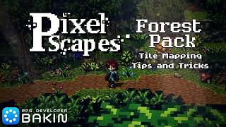 Celebrity RPG Developer Bakin - PixelScapes Forest Pack - Tile Mapping -Tips and Tricks Part 1 Wealth
