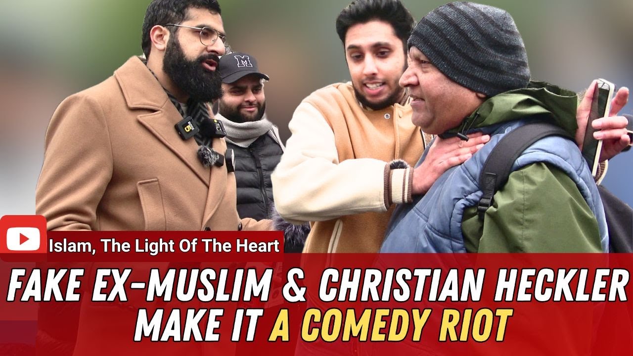 Fake Ex-Muslim With Christian Heckler's Comedy Chaos! Smiel2Jannah | Speakers Corner