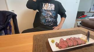 【ローストビーフとビール】自分を大蛇丸と信じて止まない一般男性が優勝する動画です。