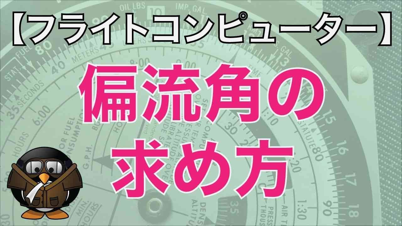 フライトコンピューターの使い方】 偏流角（Drift Angle : off course 