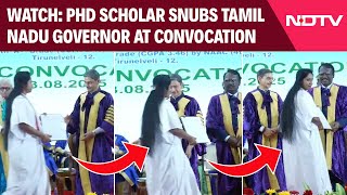 Jean Joseph News | PhD Scholar Snubs Tamil Nadu Governor RN Ravi At Convocation, Walks Past Him