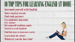 10 top tips for learning english at home [reading books audio]