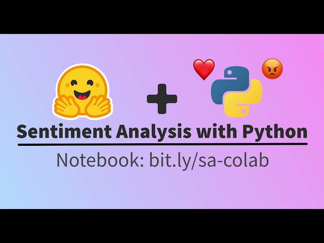 Sentiment Analysis Python Demo using Colab