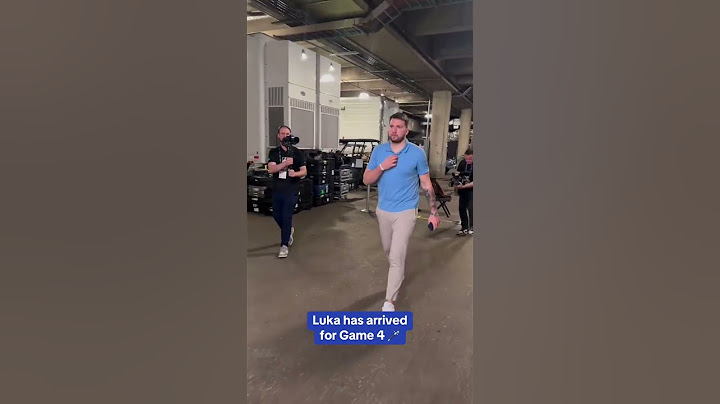 Luka Doncic’s arrival for Game 4 👀